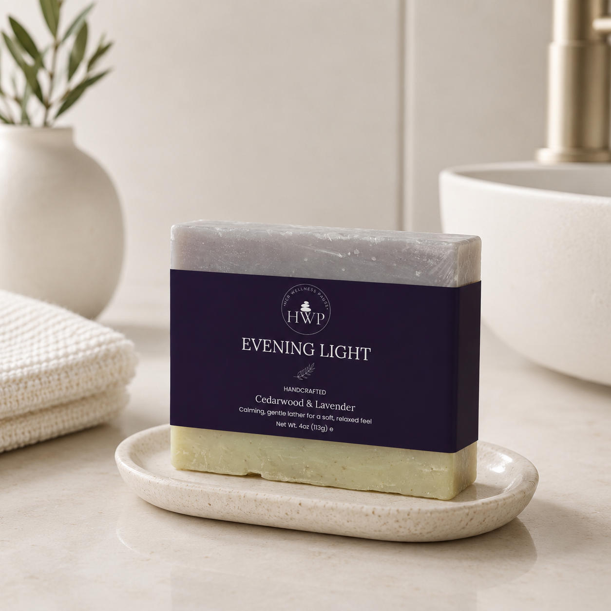 Evening Light Fir and Lavender Soap Bar
