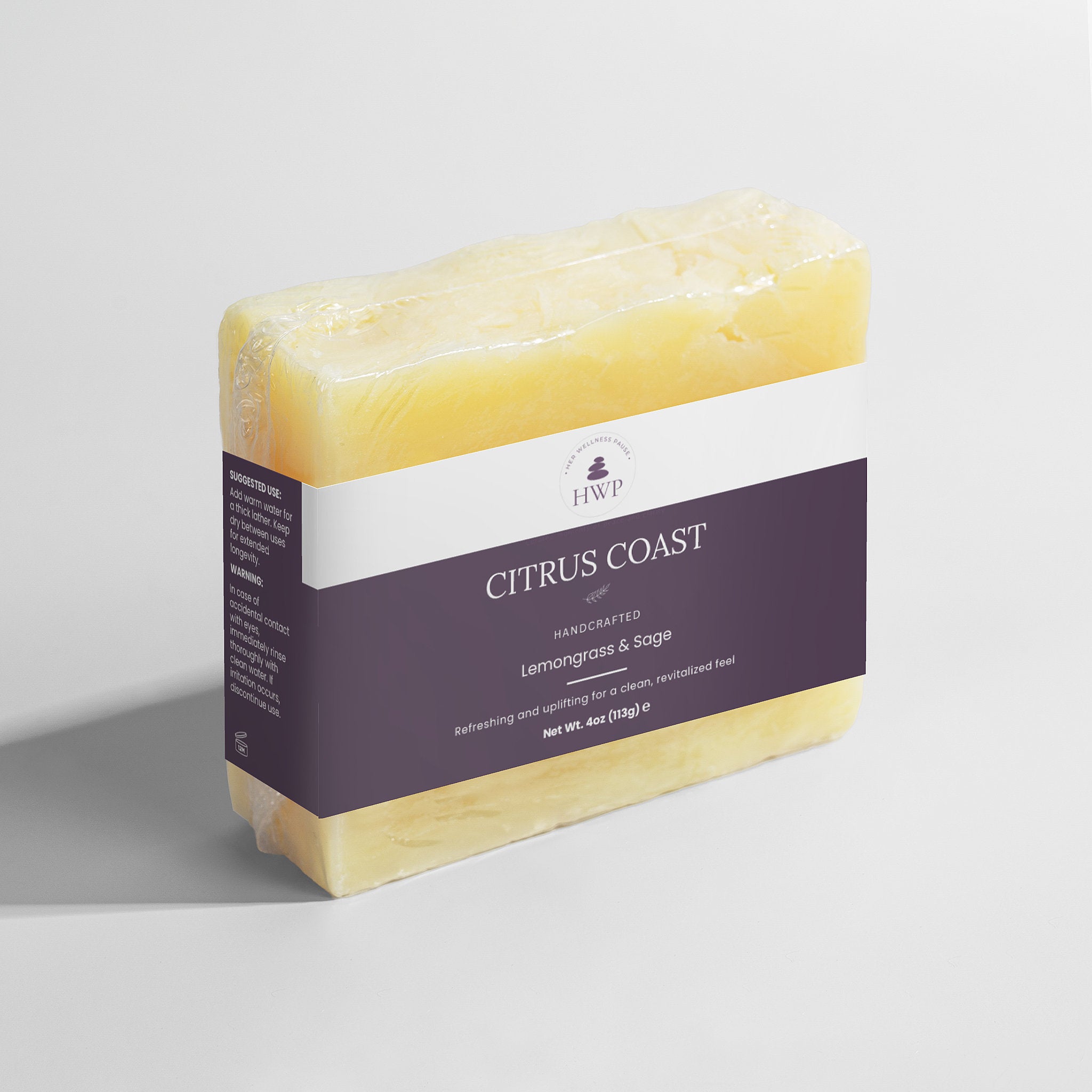 Citrus Coast Lemongrass and Sage Soap Bar