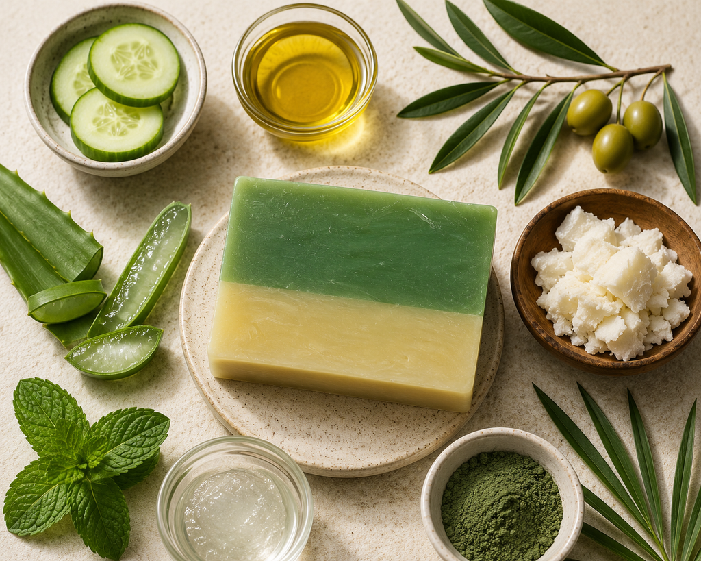 Cool Water Aloe and Mint Soap Bar