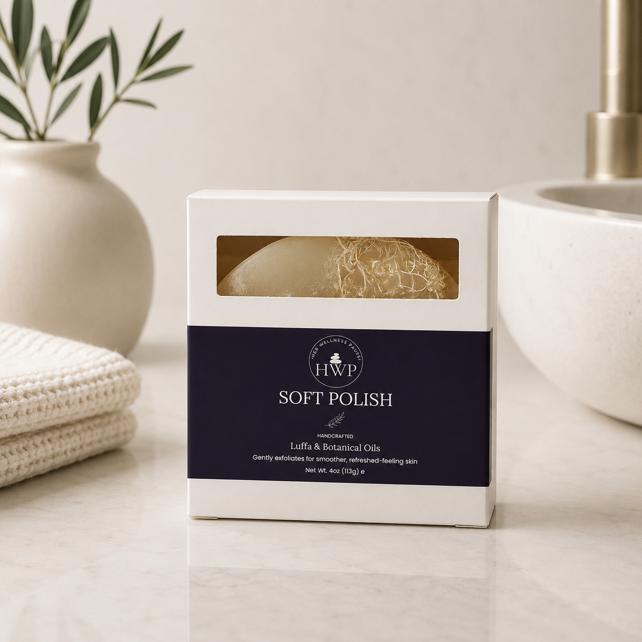 Soft Polish Tea Tree and Grapefruit Luffa Bar
