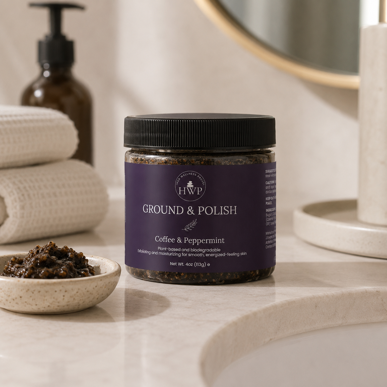 Ground & Polish Coffee and Peppermint Body Scrub