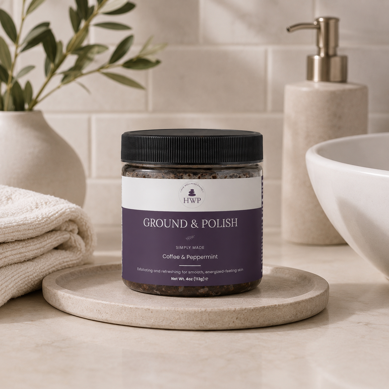 Ground & Polish Coffee and Peppermint Body Scrub