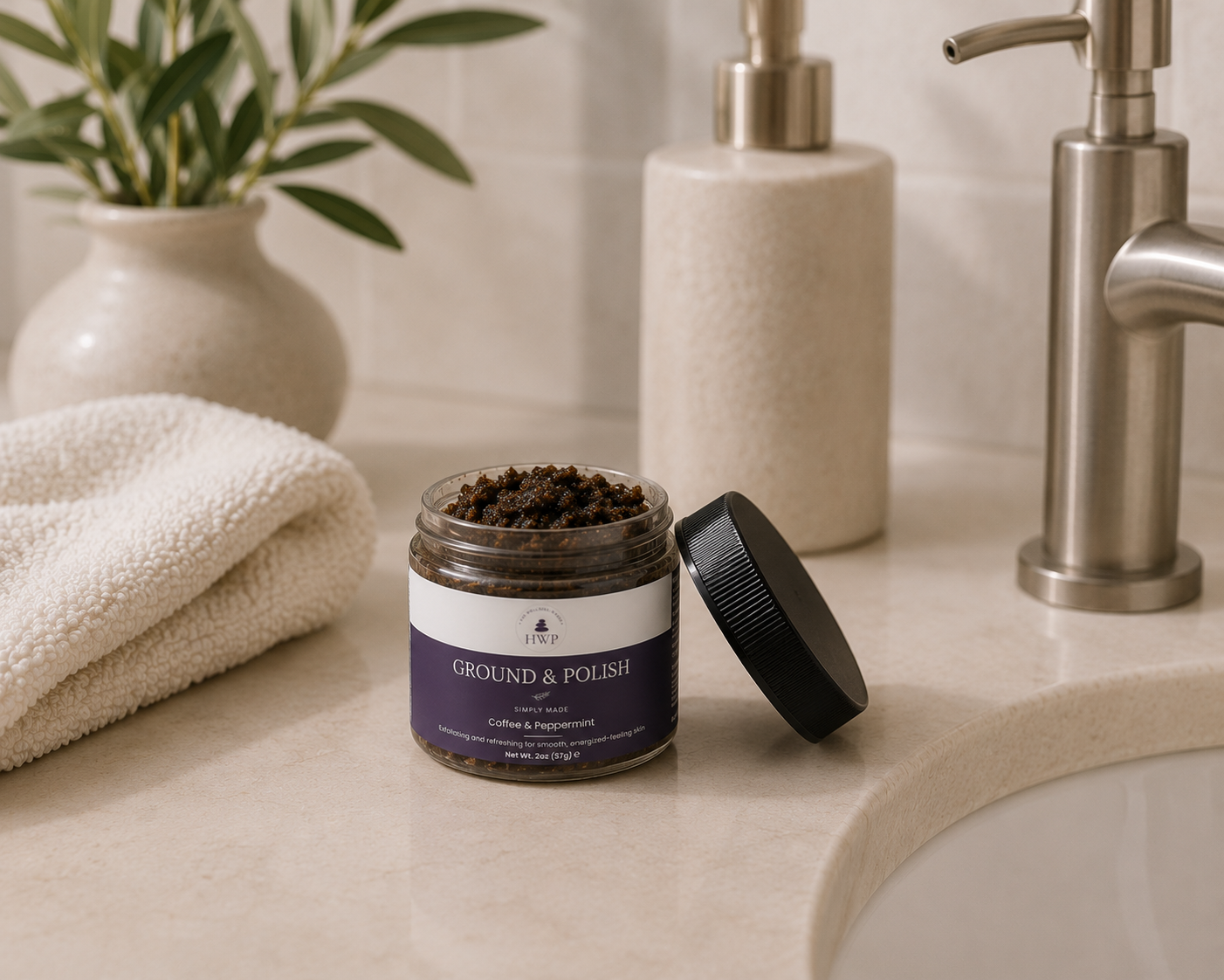 Ground & Polish Coffee and Peppermint Body Scrub