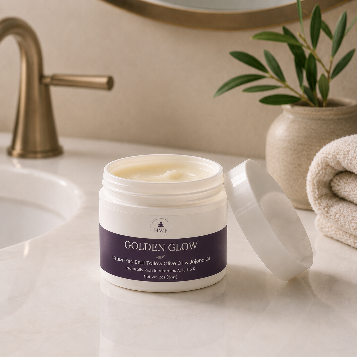 Golden Glow Lemongrass & Lavender Tallow Cream