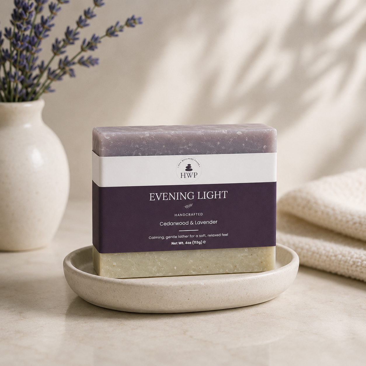 Evening Light Fir and Lavender Soap Bar